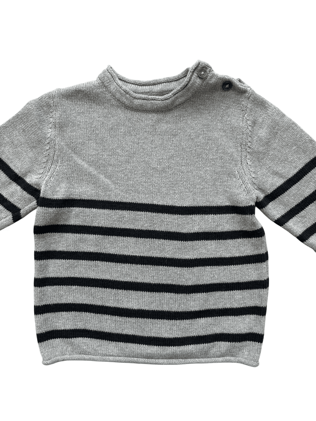 MNG Kids Grey Striped Sweater (12-18M)