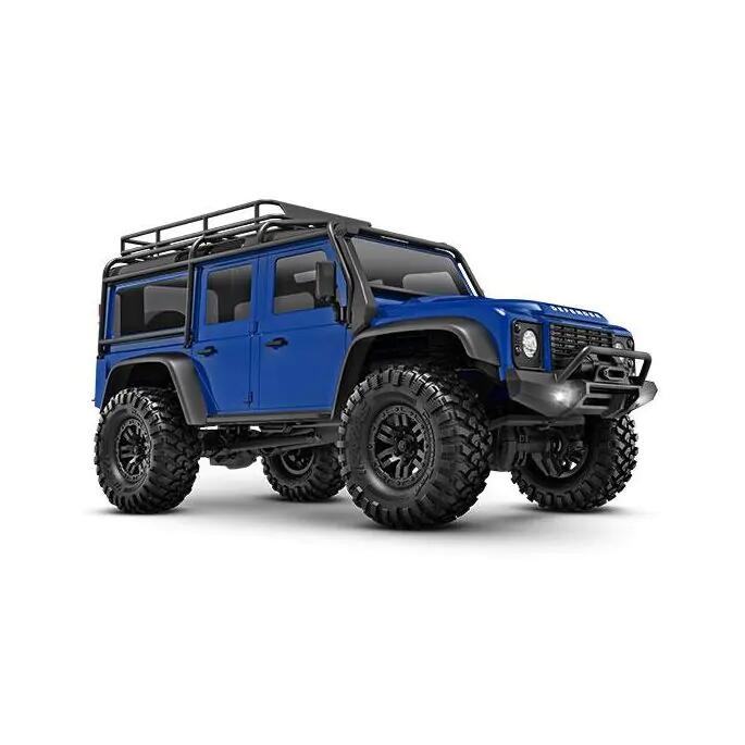Traxxas 97054-1-BLUE TRX-4M 1:18 Scale and Trail Crawler Land Rover 4WD Electric Truck with TQ Blue RC RTR