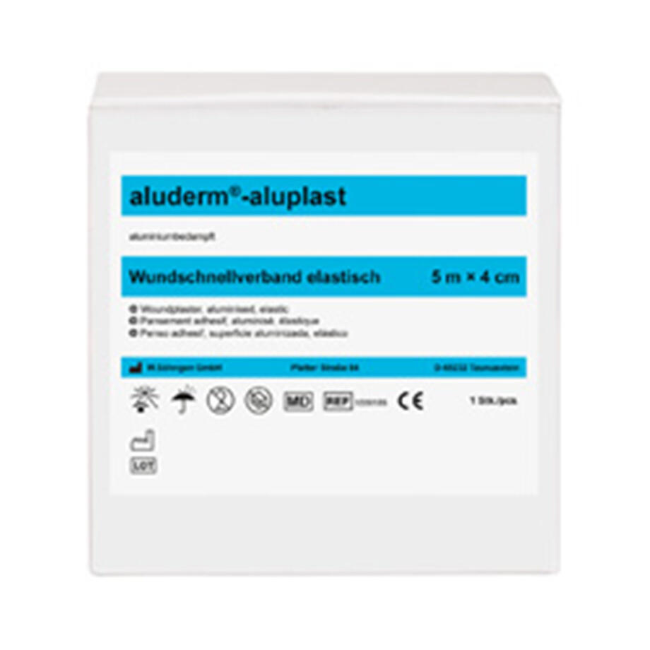 SOEH ALUDERM-ALUPLAST PFLASTER ELAST. 5 M X 4 CM