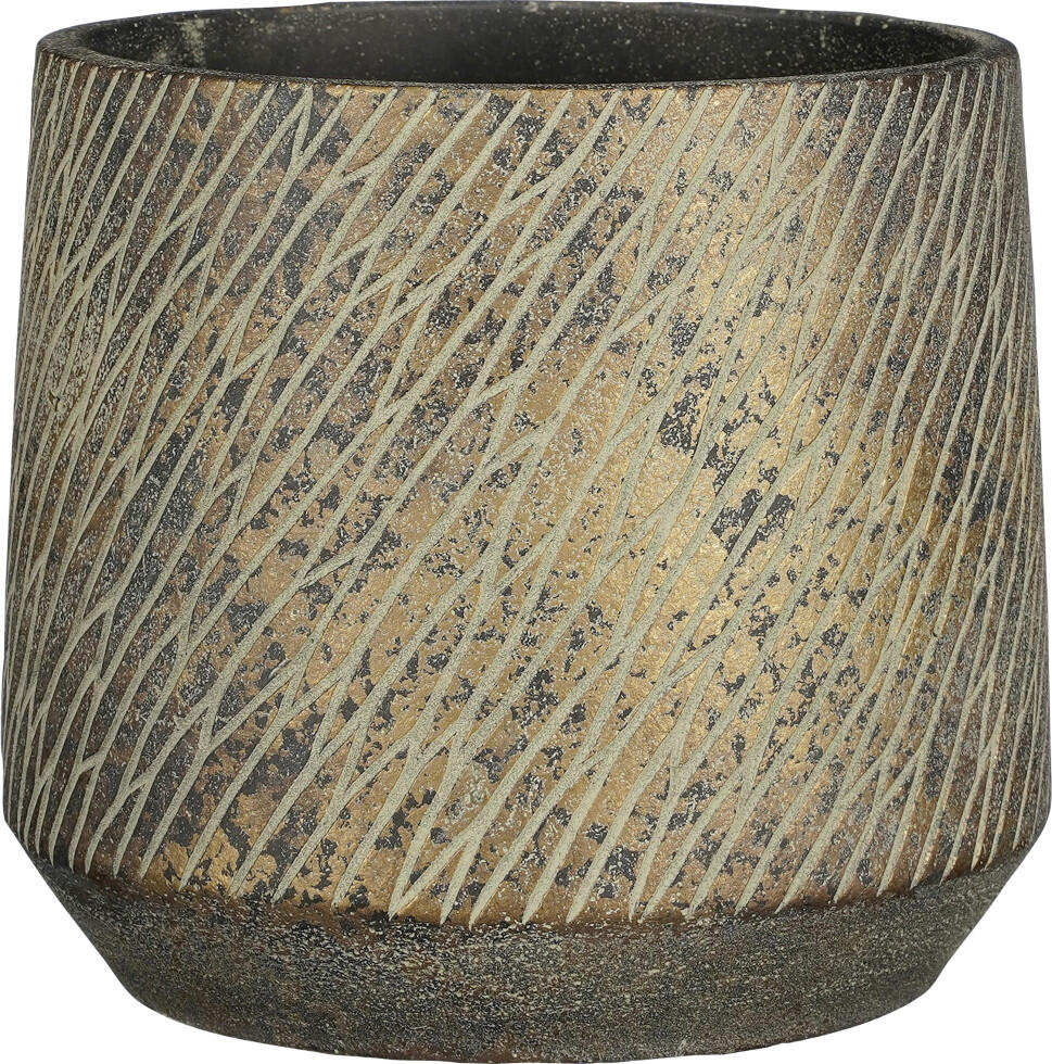 Mica cache-pot Camino Ø 18,5 x 16,5 cm brun foncé