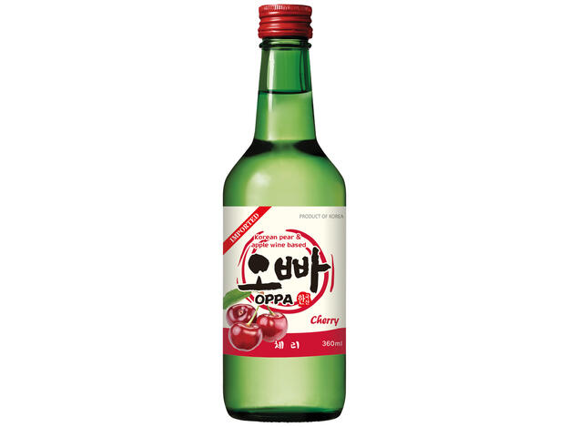 OPPA - Soju Boisson Alcool Coréenne Cerise ALC 12% - 360ml 