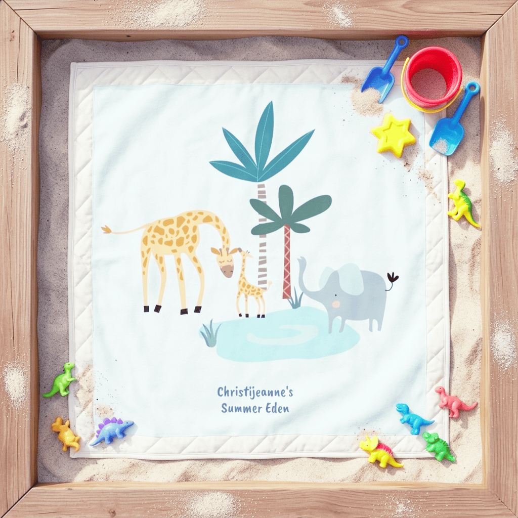 Personalized baby blanket: Summer Eden