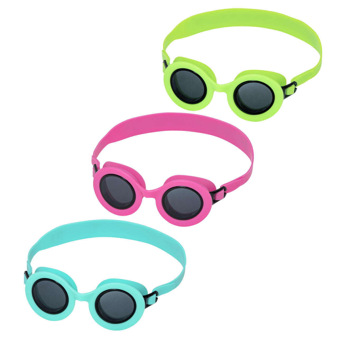 Bestway lunettes de natation Aquashades pour enfants à partir de 3 ans, assorties en trois coloris