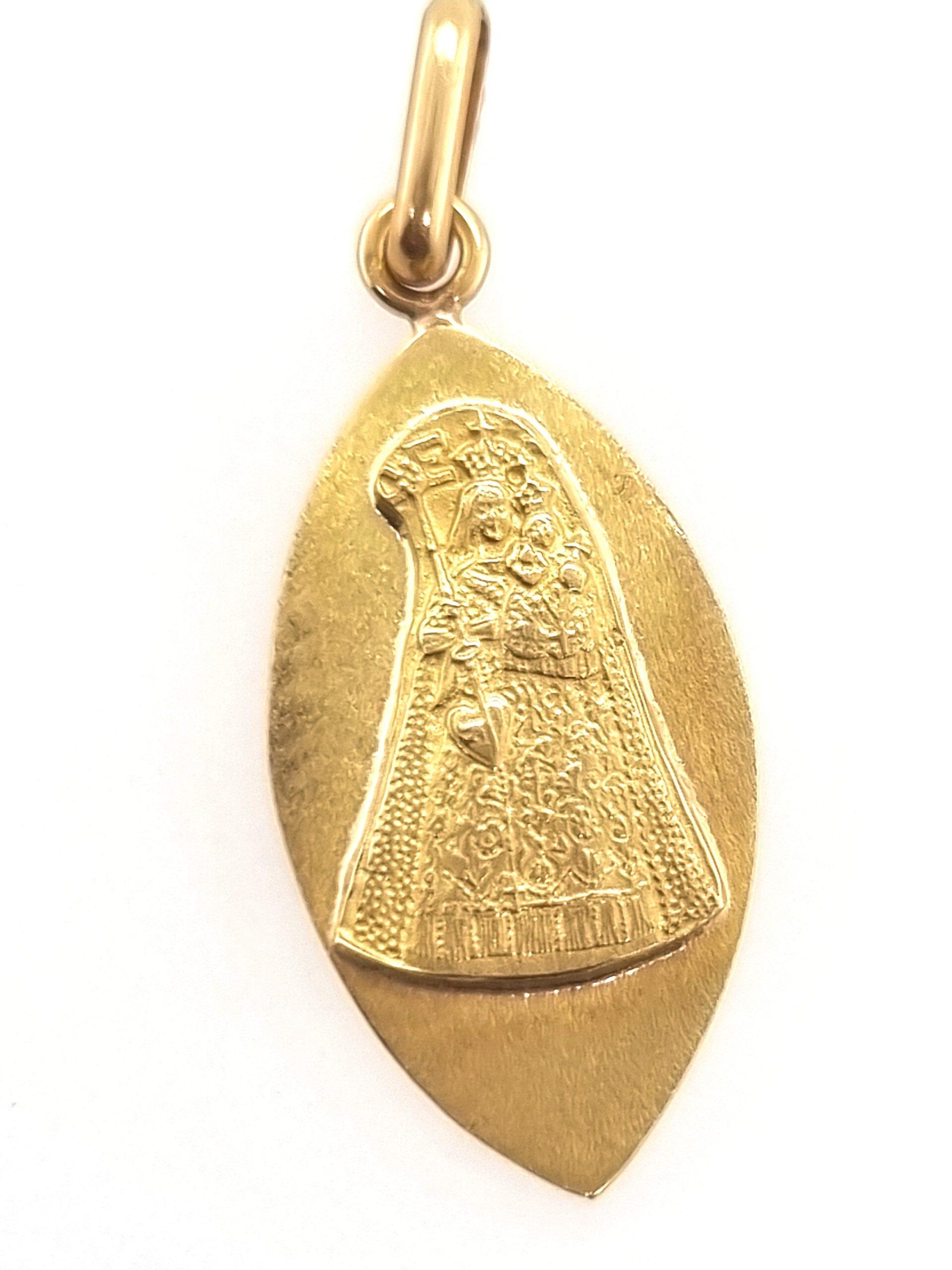 Vierge de Luxembourg pendant 18K yellow gold