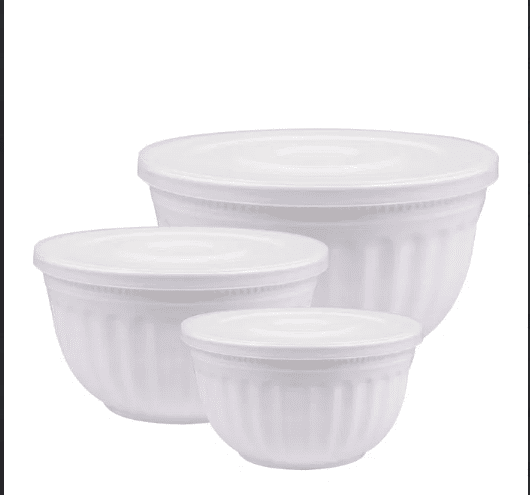 Greengate - set de 3 bols Alice blanc avec couvercle