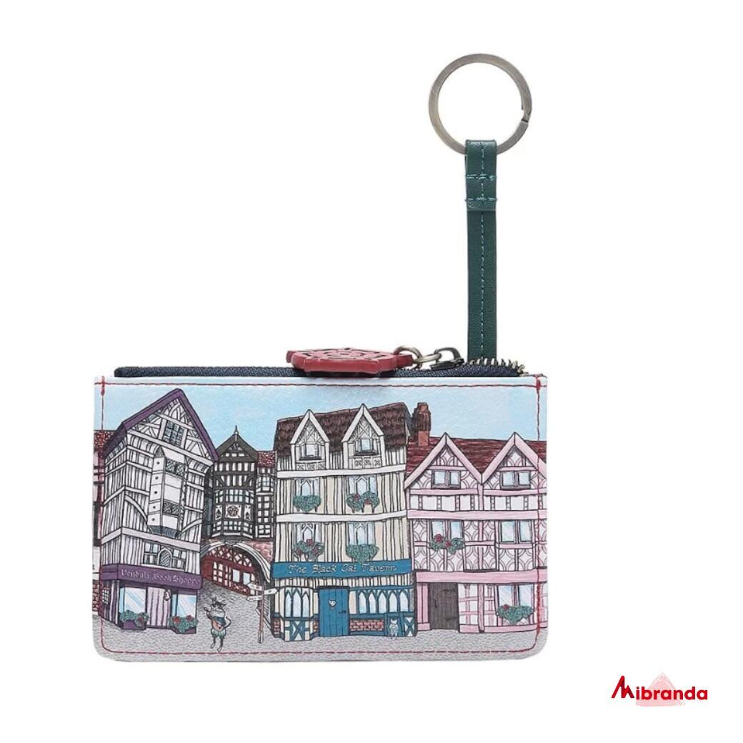VENDULA LONDON HERITAGE TUDOR ZIPPER CARD AND COIN Holder mini Wallet - Kärtchenhalter