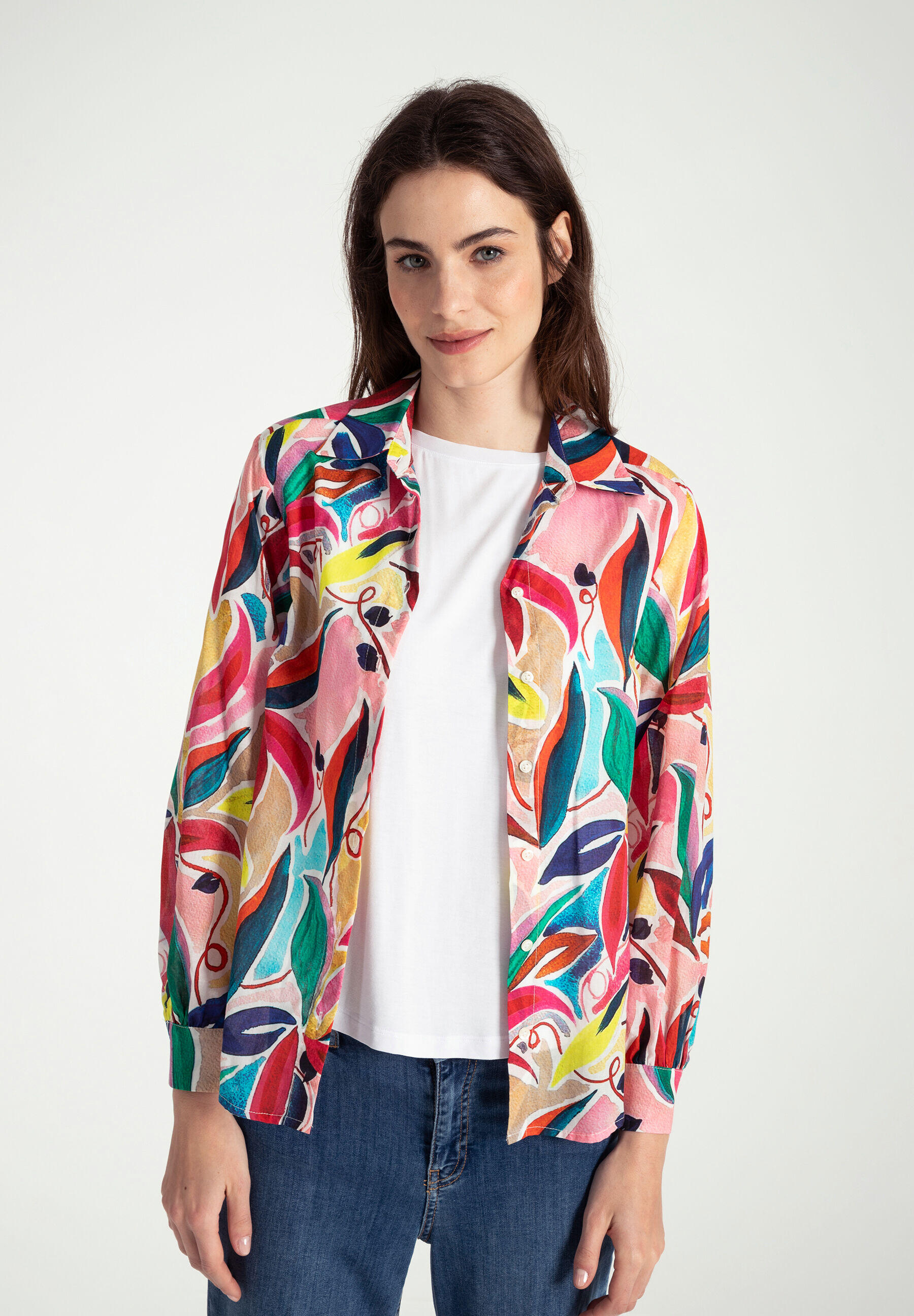 Blouse imprimée en CO-Voile