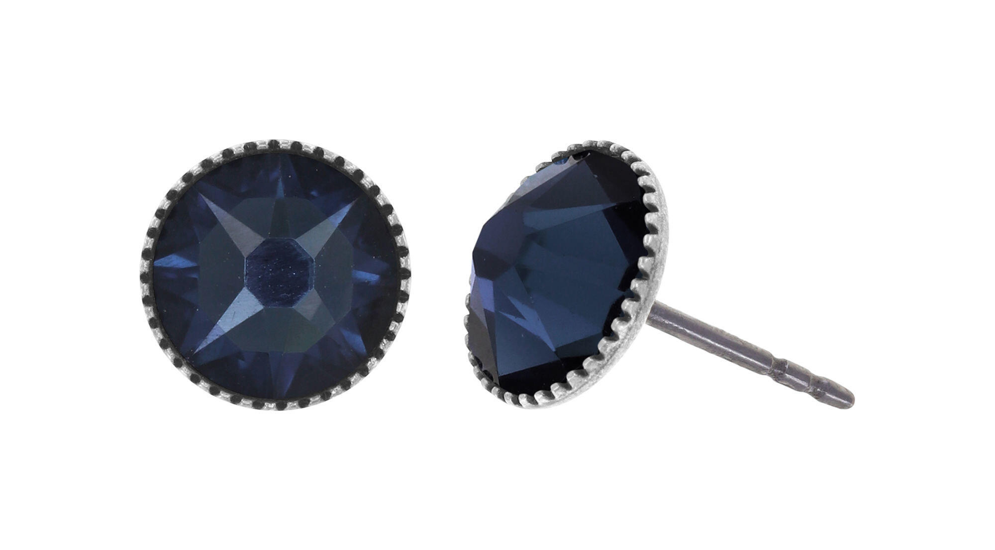 Stud earrings - Black Jack