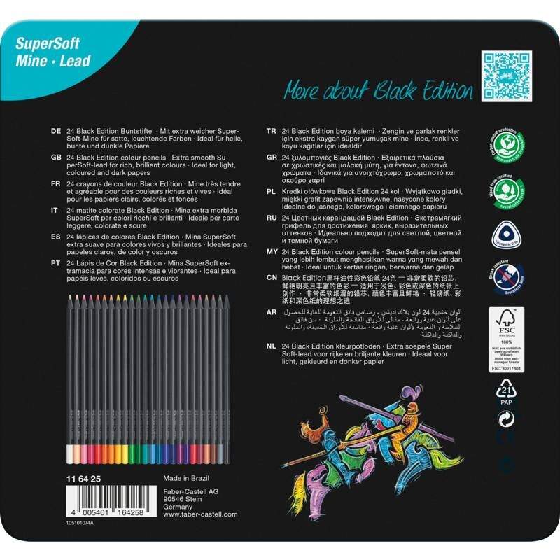 Faber-Castell 112424 - Farbstift Colour Grip Kartonetui 24er + 100