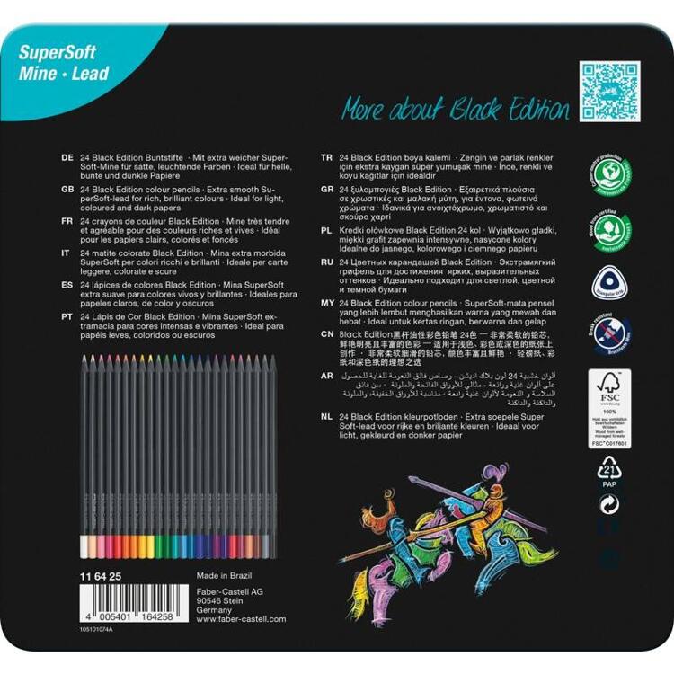 Faber-Castell 112424 - Farbstift Colour Grip Kartonetui 24er + 100 Faber-Castell 112424 - Farbstift Colour Grip Kartonetui 24er + 100