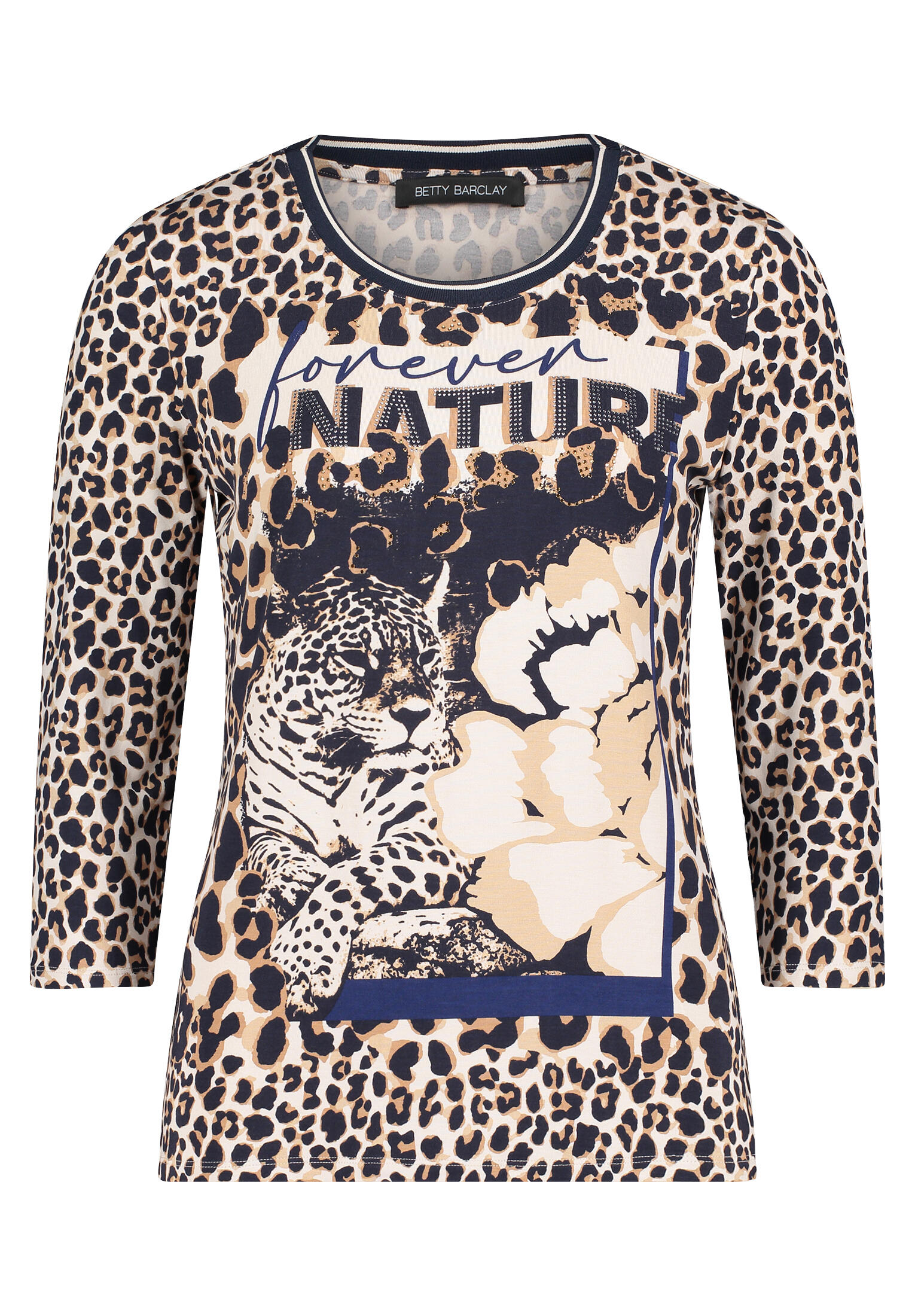 T-shirt court à manches 3/4