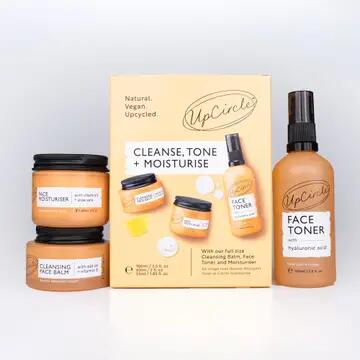 Coffret cadeau Visage (végan et écologique) : nettoyer, tonifier et hydrater 