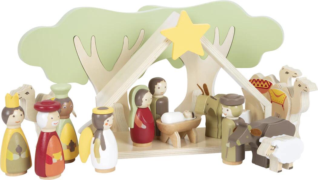 SPIELSET WEIHNACHTSKRIPPE - HOLZ - SMALL FOOT