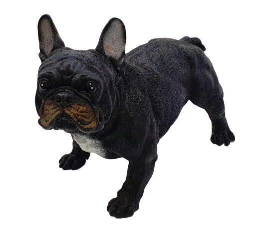 Dekofigur Franz. Bulldogge schwarz 32 x 22 x 38 cm