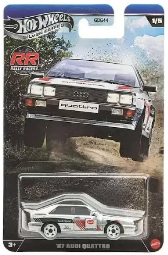 Hot Wheels - Silver Series - #GDG44 JKX61 - Rally Racers - '87 Audi Quattro - 1/64