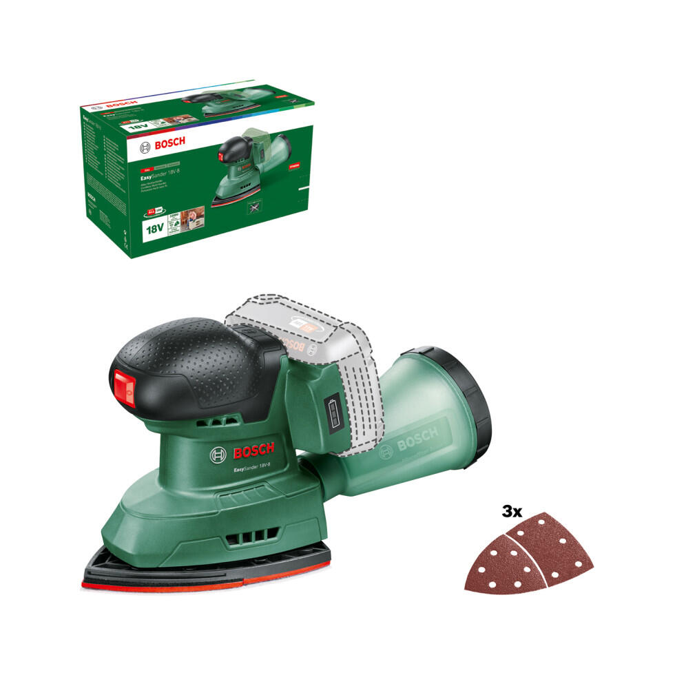 Bosch ponceuse oscillante sans fil Easy Sander 18V-8 Solo