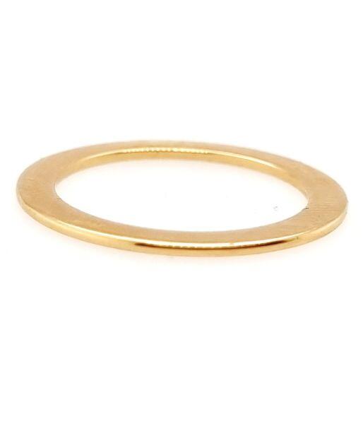 # Bague alliance or jaune 18K, spacer très plat 1mm, pour décaller un solitaire d'une alliance diamants par exemple