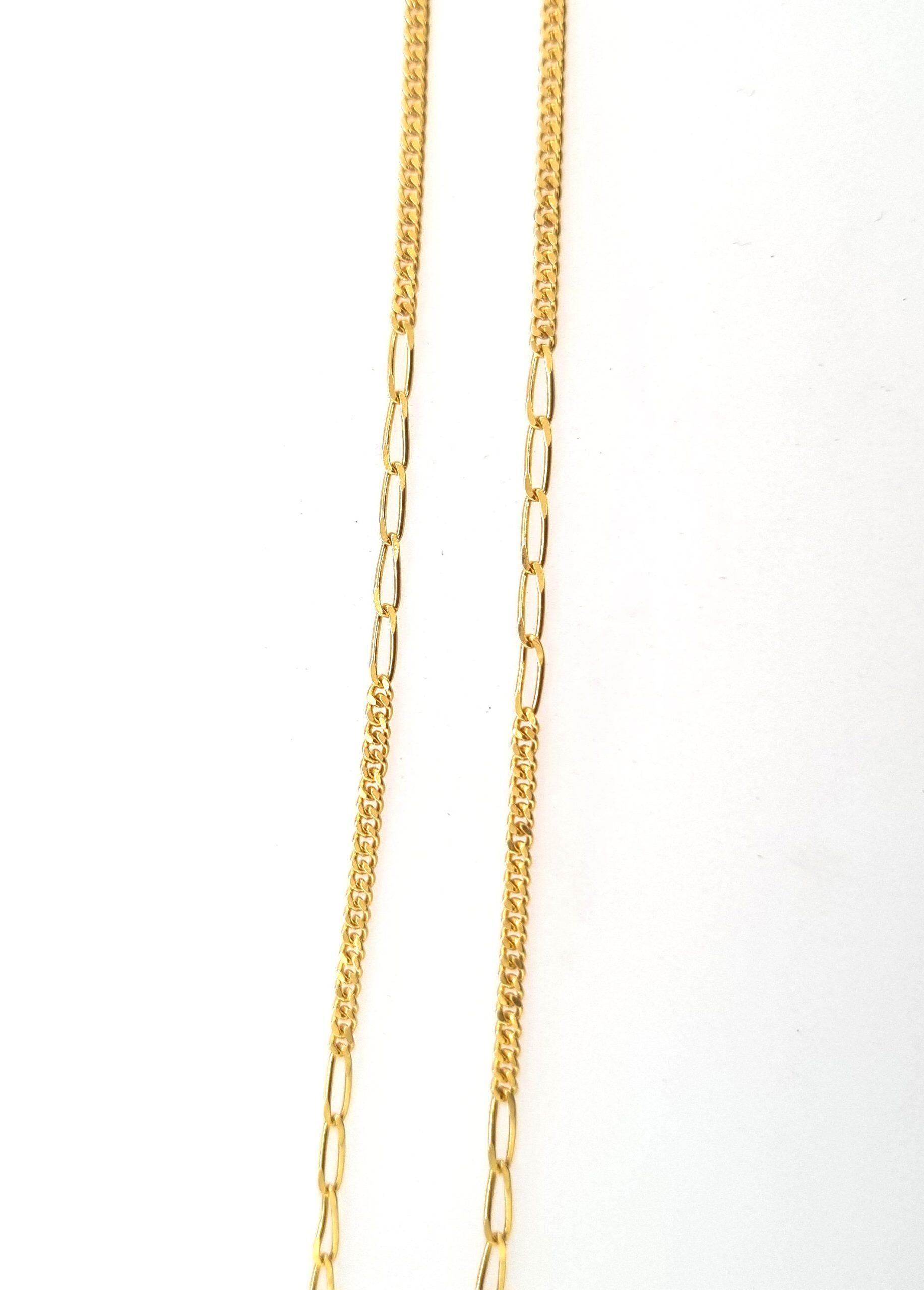 Chaîne 55cm or jaune 18K