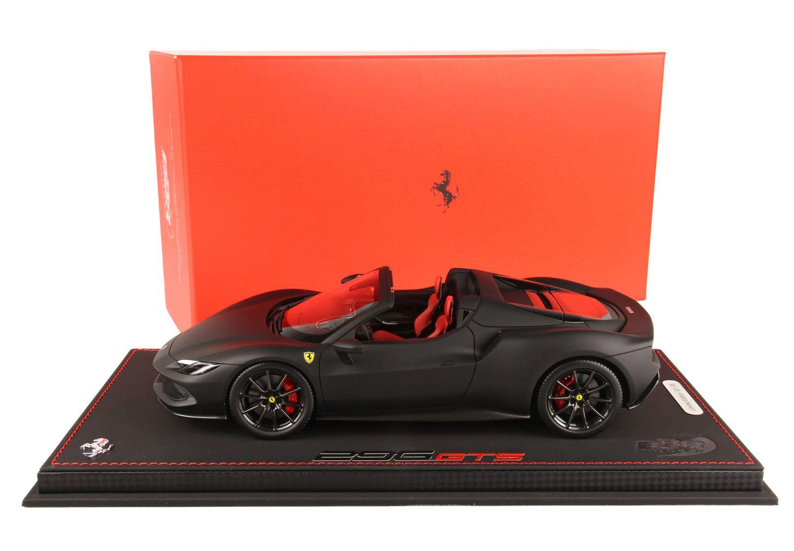 BBR BBR -Models P18215H Ferrari 296 GTS Matt Black/red | Letzshop