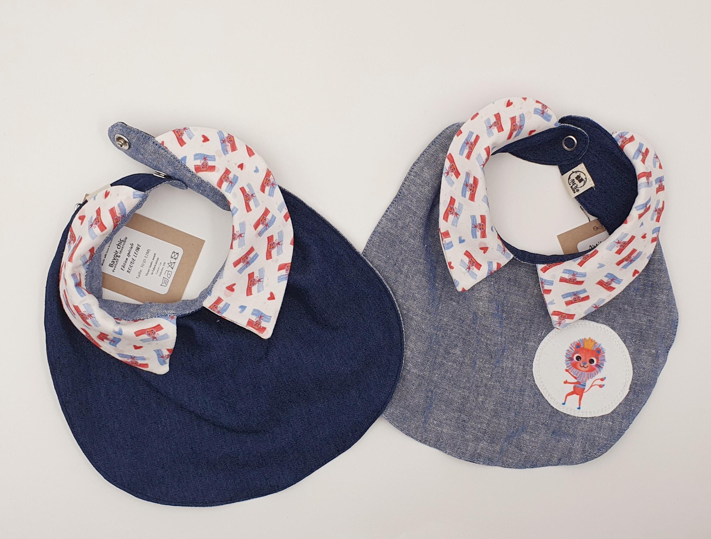 Stylish bib "Roude Léiw"