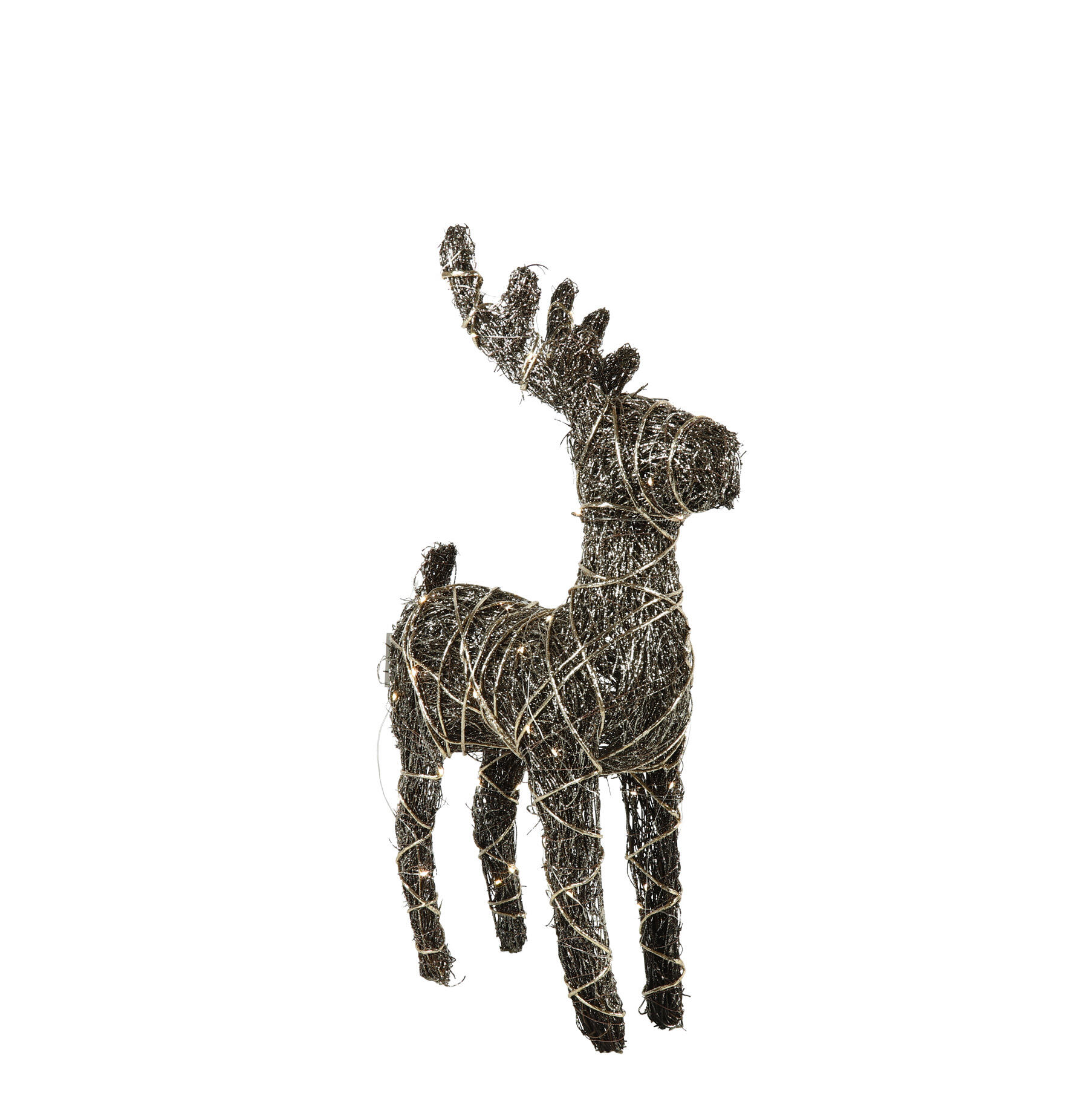 LED-lit moose decoration