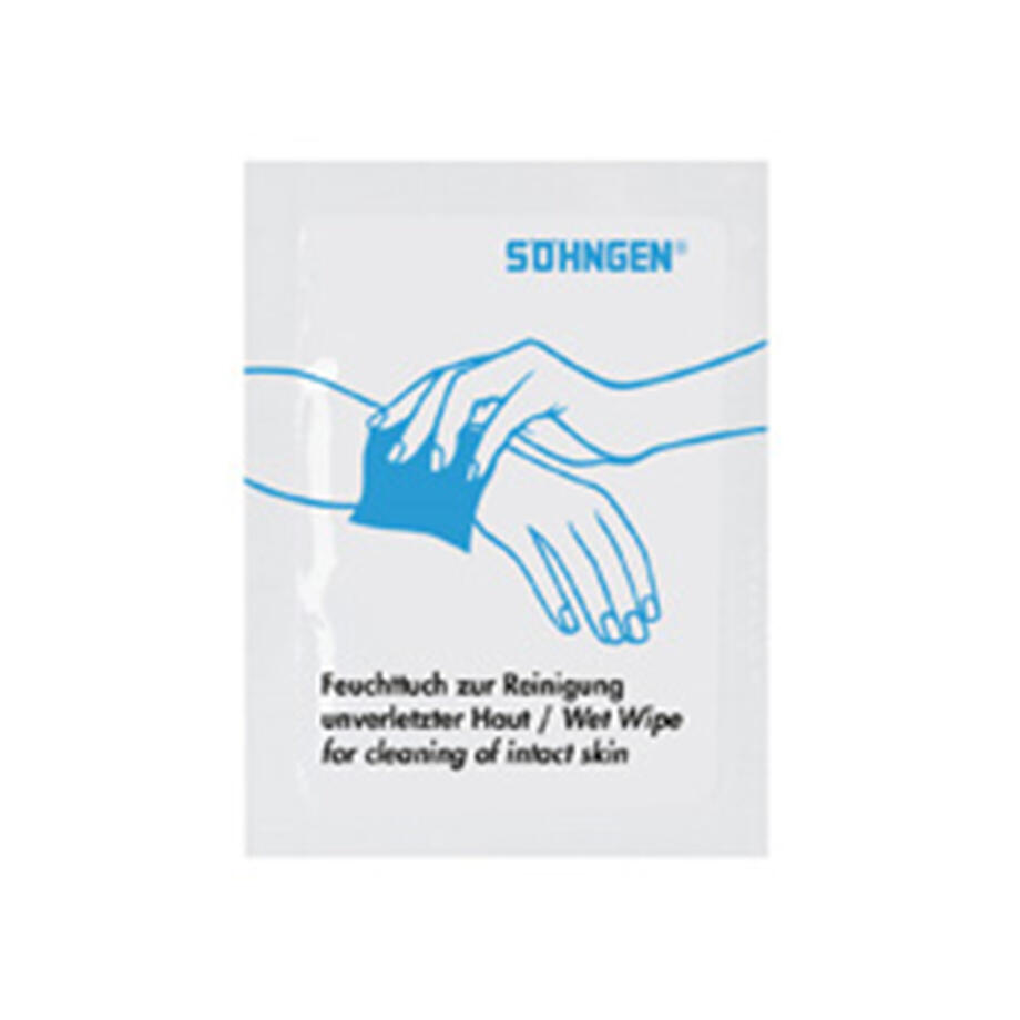 FEUCHTTUCH ZUR REINIGUNG UNVERLETZTER HAUT  EINZELN
