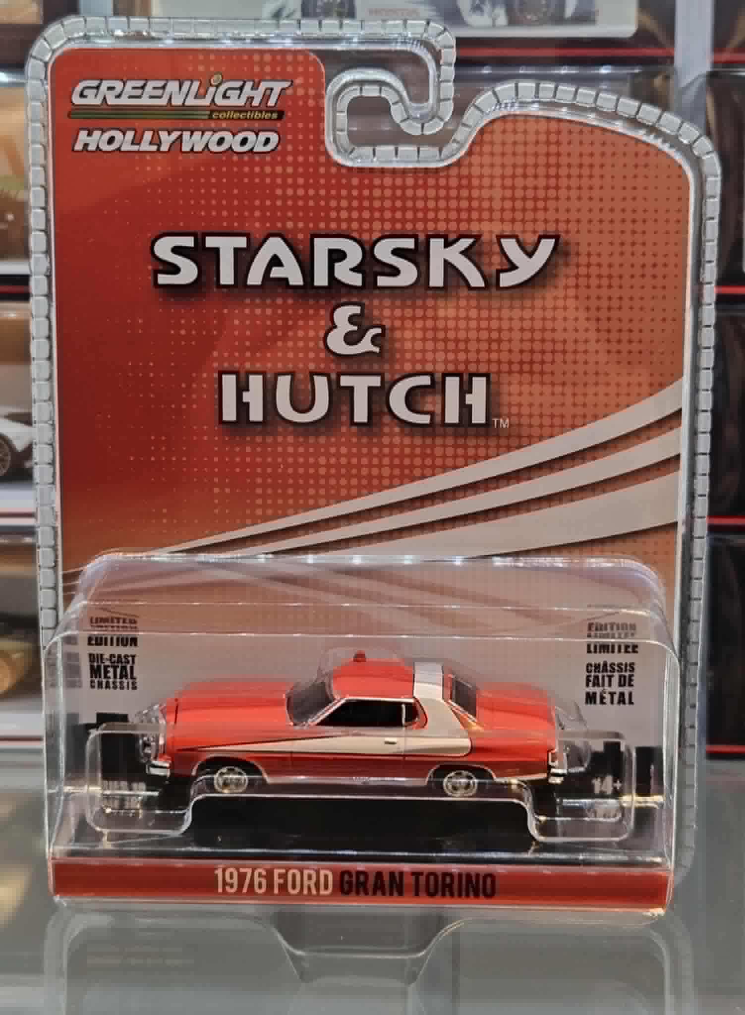Greenlight - # 44780-A - 1976 Ford Gran Torino - Starsky & Hutch - Hollywood - Série 19 - Échelle 1:64