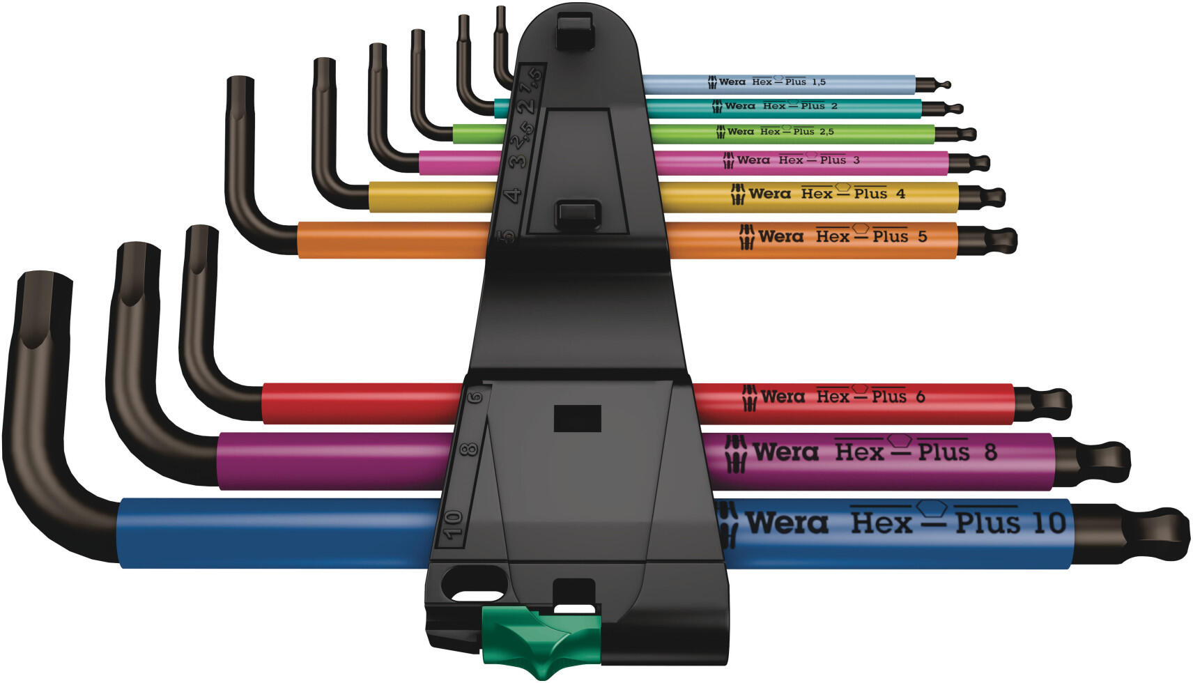Wera jeu de clés Allen BlackLaser 950/9 Hex-Plus Multicolour 1 9 pièces