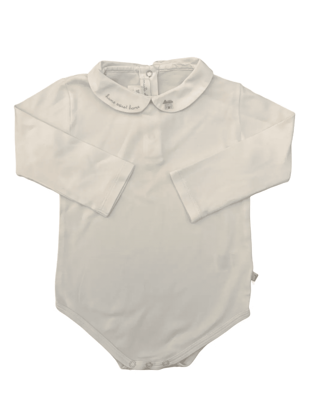 Marie Chantal weißer Body mit Stickerei (18M)