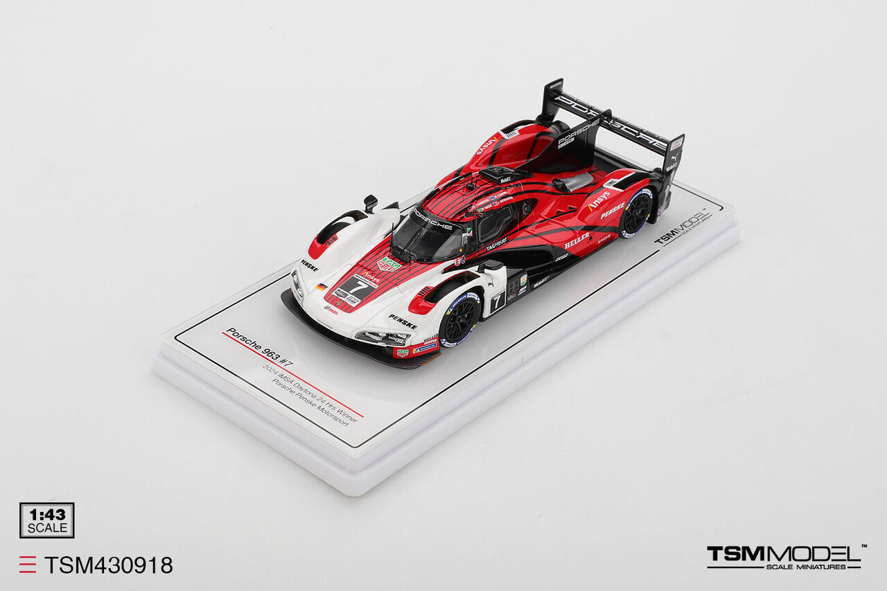 [Available for pre-order] TSM Model - #TSM430918 - Porsche 963 #7 Porsche Penske Motorsport - 2024 Daytona 24 Hours Winner - 1/43
