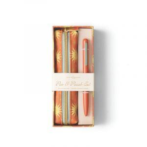 PNP-1003EU: Pen & Pouch Set - Terracotta Sun