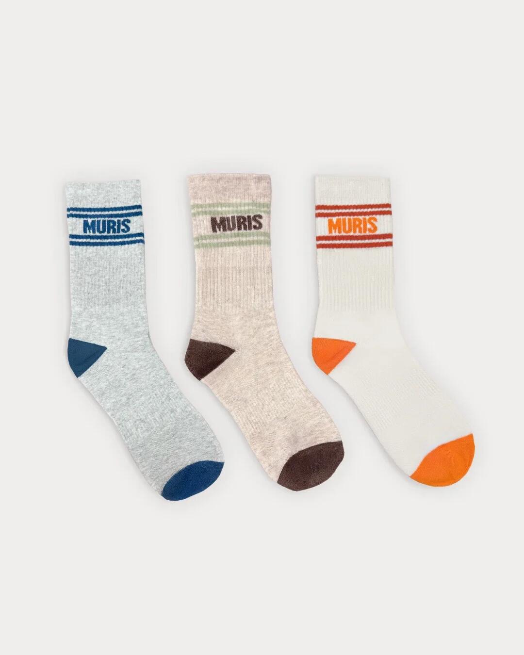 Muris Damen-gestreifte Socken