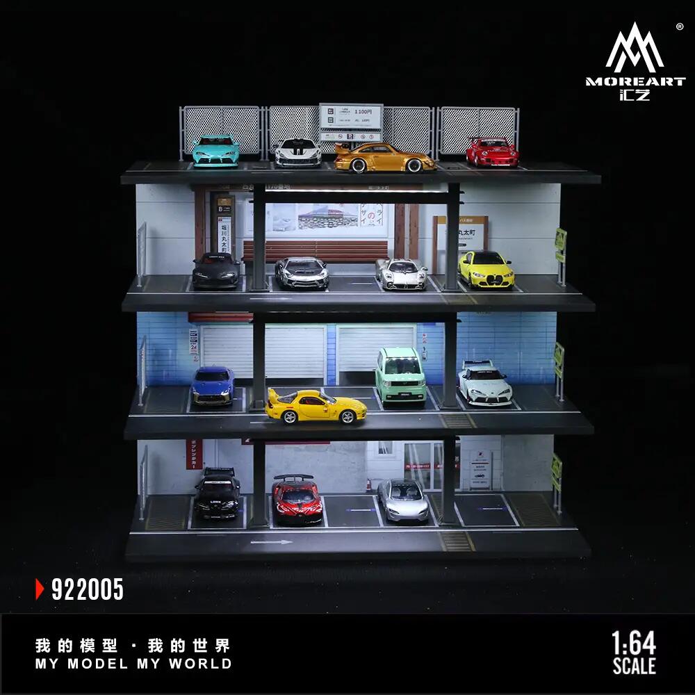 MoreArt - 1/64 Steel Frame Style Garage Lighting Edition Assembly Scene Simulation Model (MO922005)
