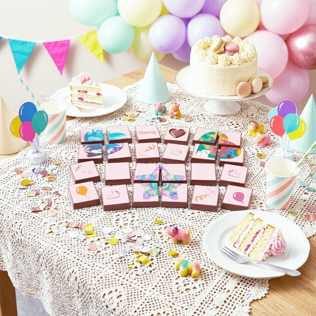 Candy Hearts Schokoladen Puzzle: Kindergeburtstag