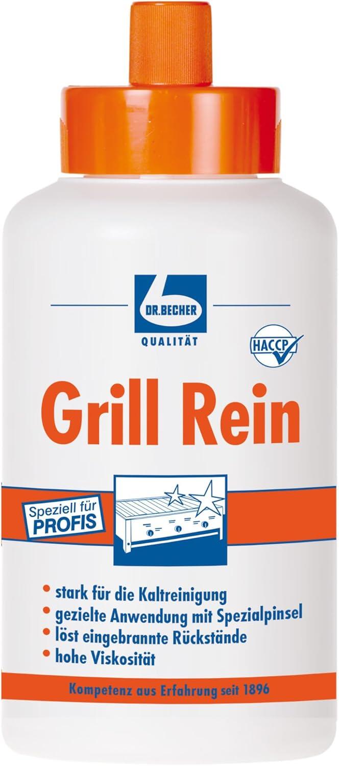 Dr. Becher Grill Rein Grillreiniger - 1 Liter - mit Reinigungspinsel
