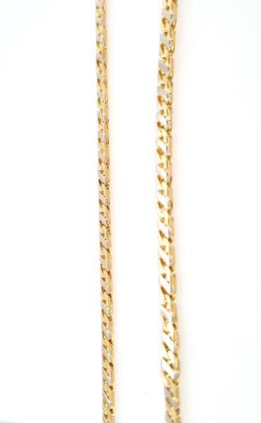 # 55cm 18K yellow gold and 18K white gold chain