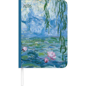 Lady Journal Monet 2026 Dimensions (W x H): 11 x 15.5 cm, A6 pocket calendar, 1 week / 2 pages