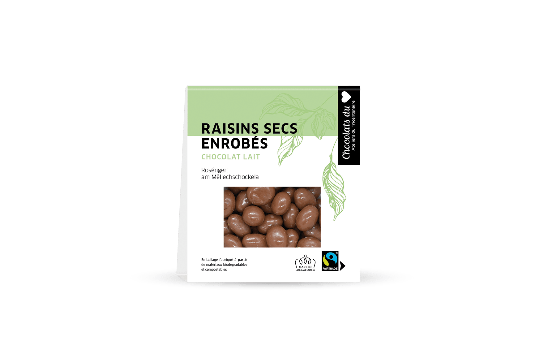Raisins secs enrobés de chocolat au lait Fairtrade (80g) 