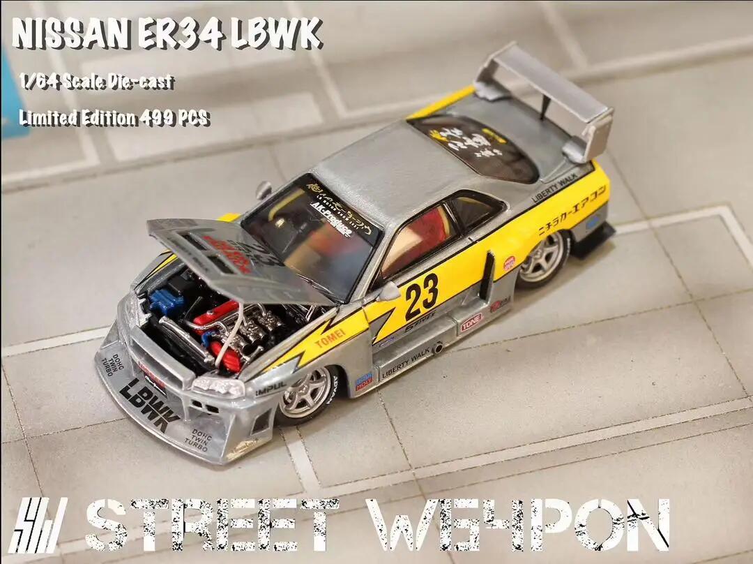 Street Weapon - échelle 1/64 Skyline ER34 LBWK Varnish Lightning N° 23 Raw Lightning (200558)
