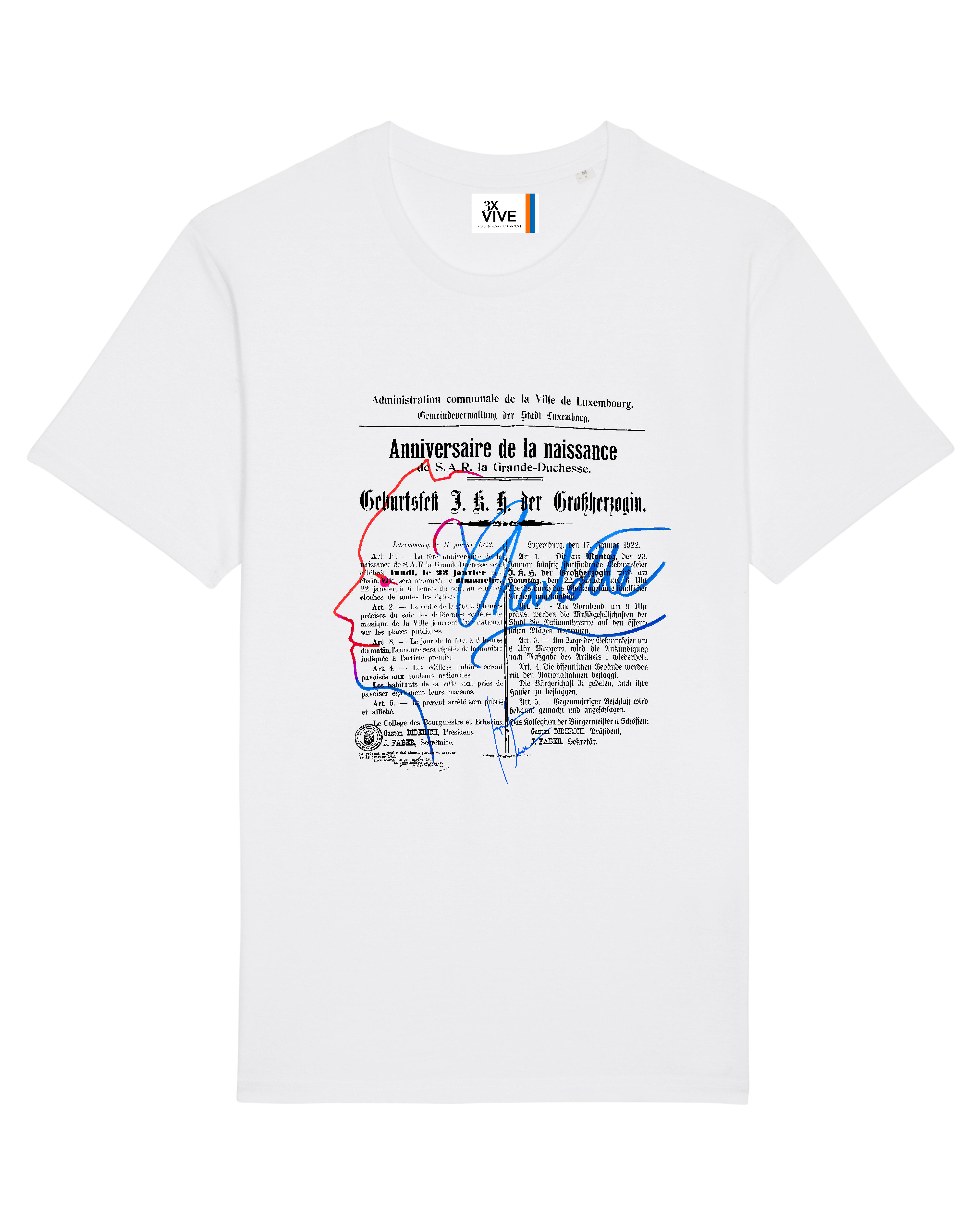 Tee shirt "Anniversaire Charlotte" white