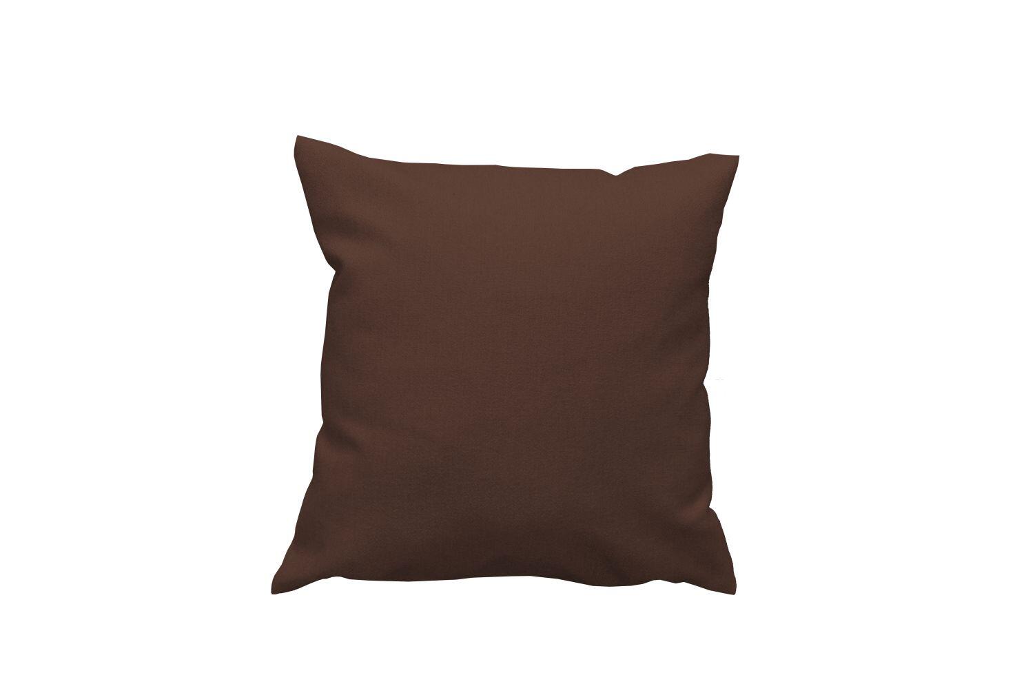 Housse de coussin Rino brun foncé, 48 x 48 cm