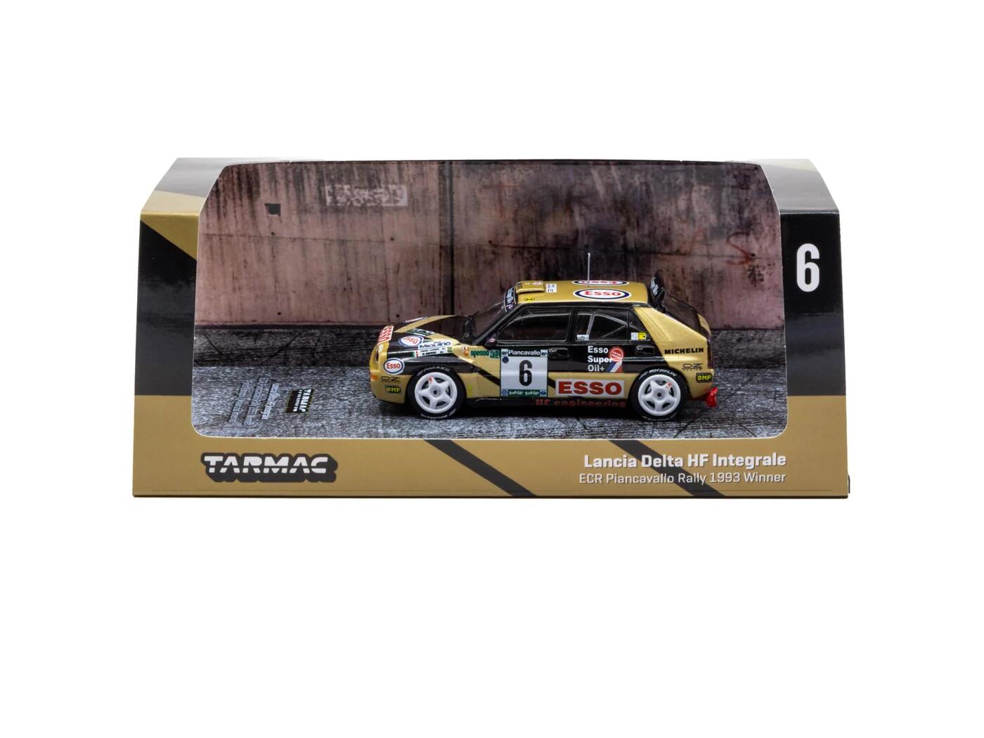 Tarmac Works - #T64-049-93PIR06 - Lancia Delta HF Integrale #6 - ECR Piancavallo Rally 1993 Winner - 1/64