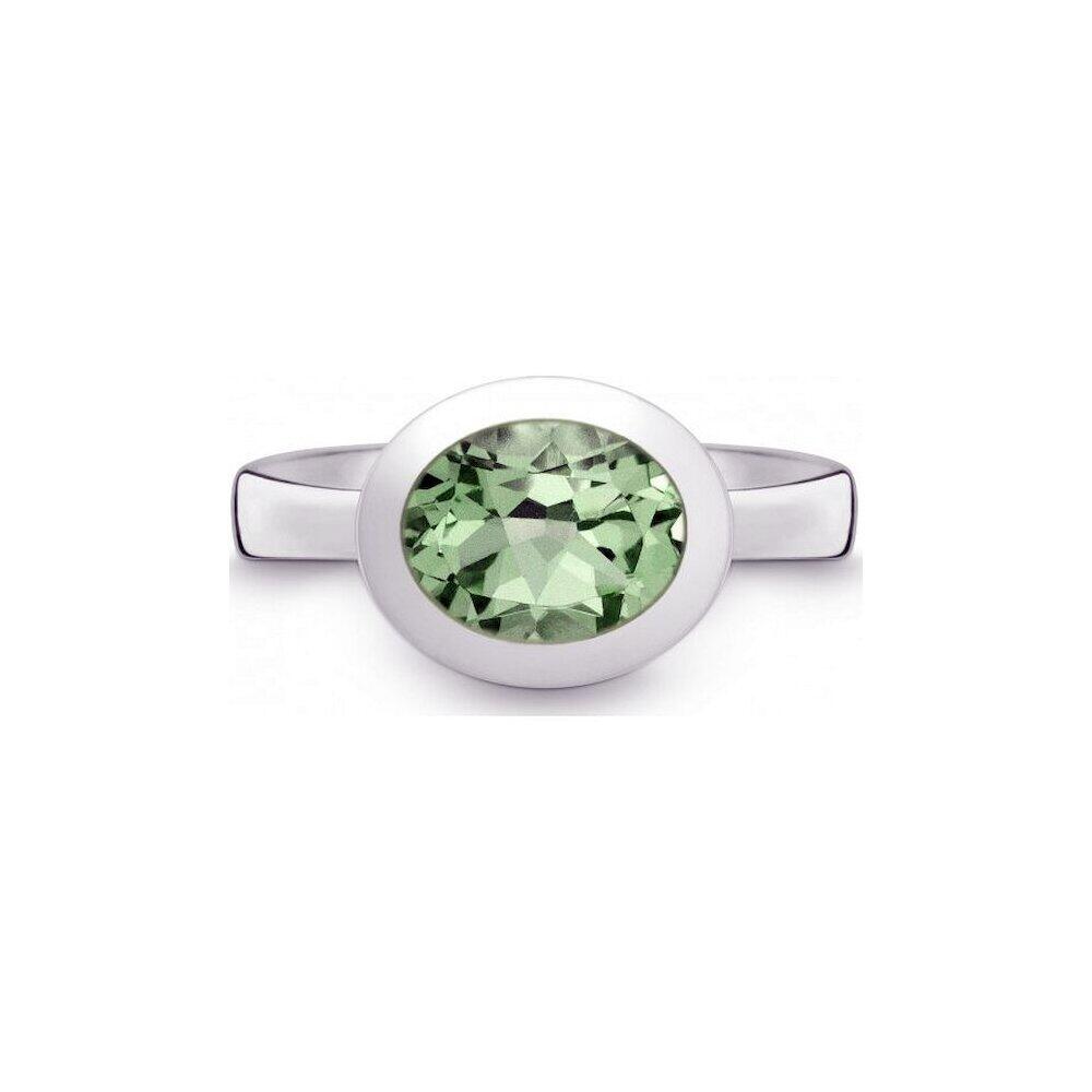 QUINN - ring - Women's - Sterling Silver 925 - Gemstone - Prasiolite - Size 56 - 21402635