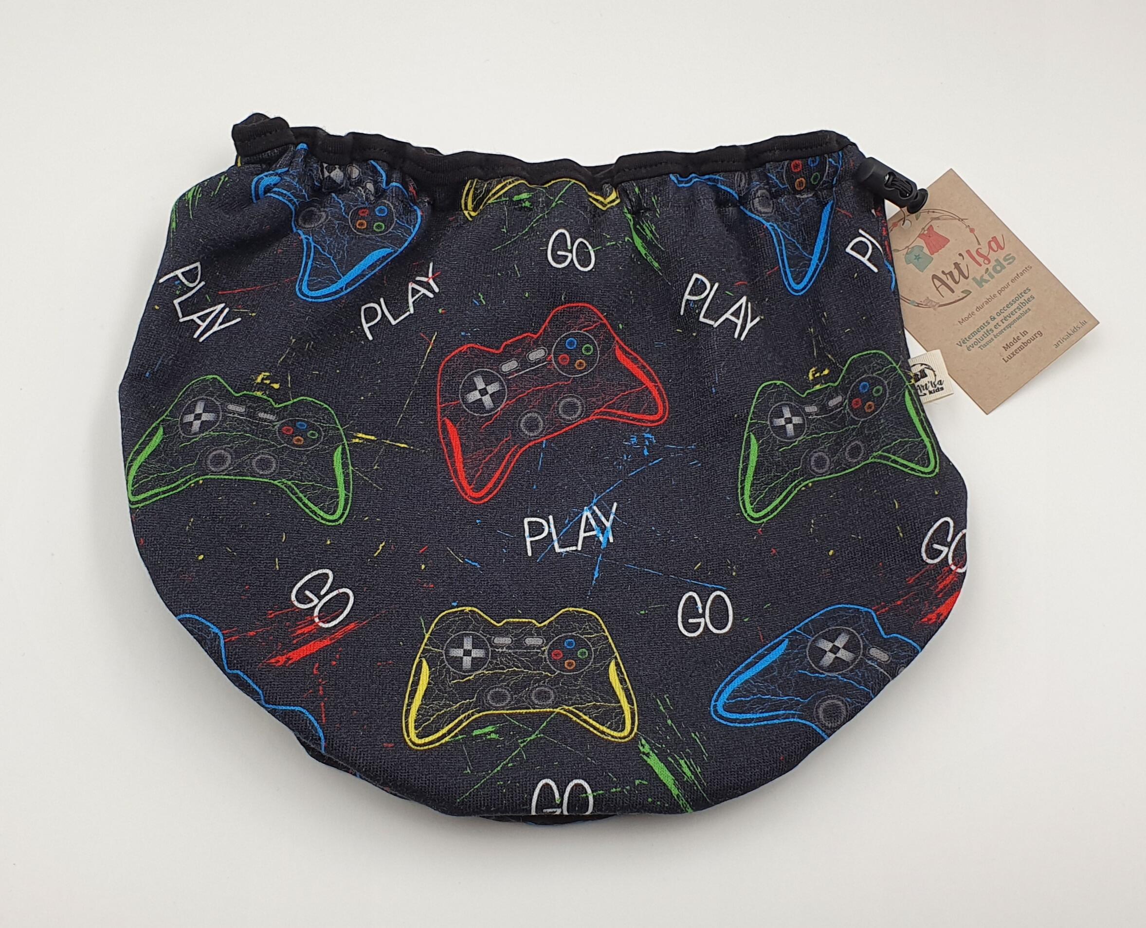 Reversible collar "Jeux video"