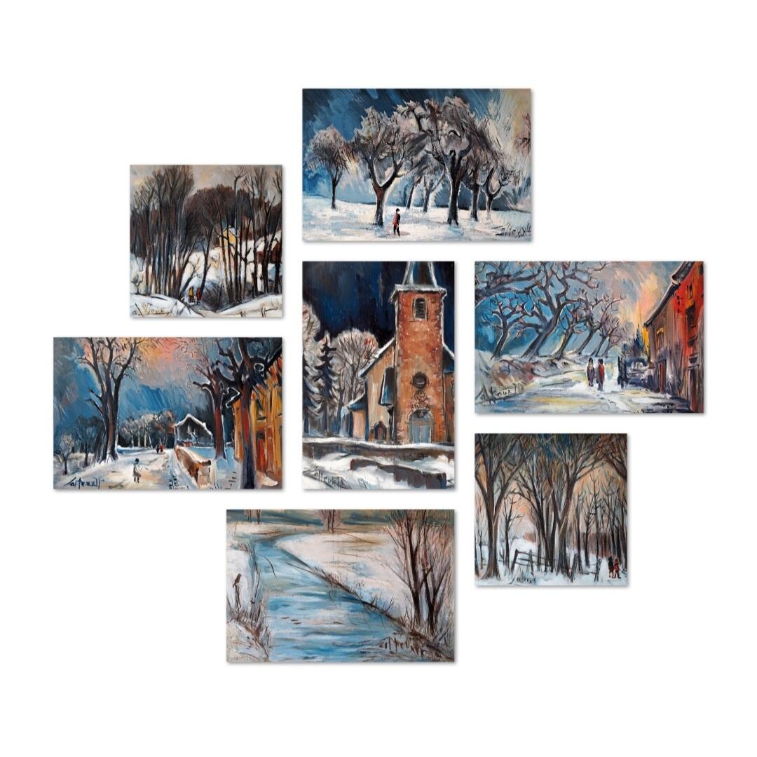 Luxembourg Winter Dreams - Limited Edition Art Prints - Jean-Pierre Calteux (1911-1983)