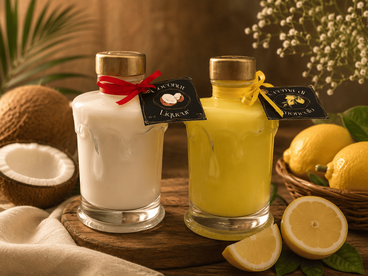 Candle-shaped liqueur bottle 0,2 L