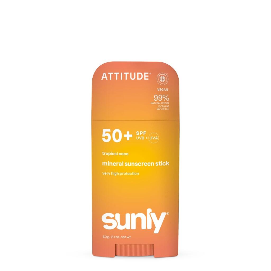 Mineralische Sonnencreme-Stick Face & Body - SPF 50 - tropische Kokosnuss