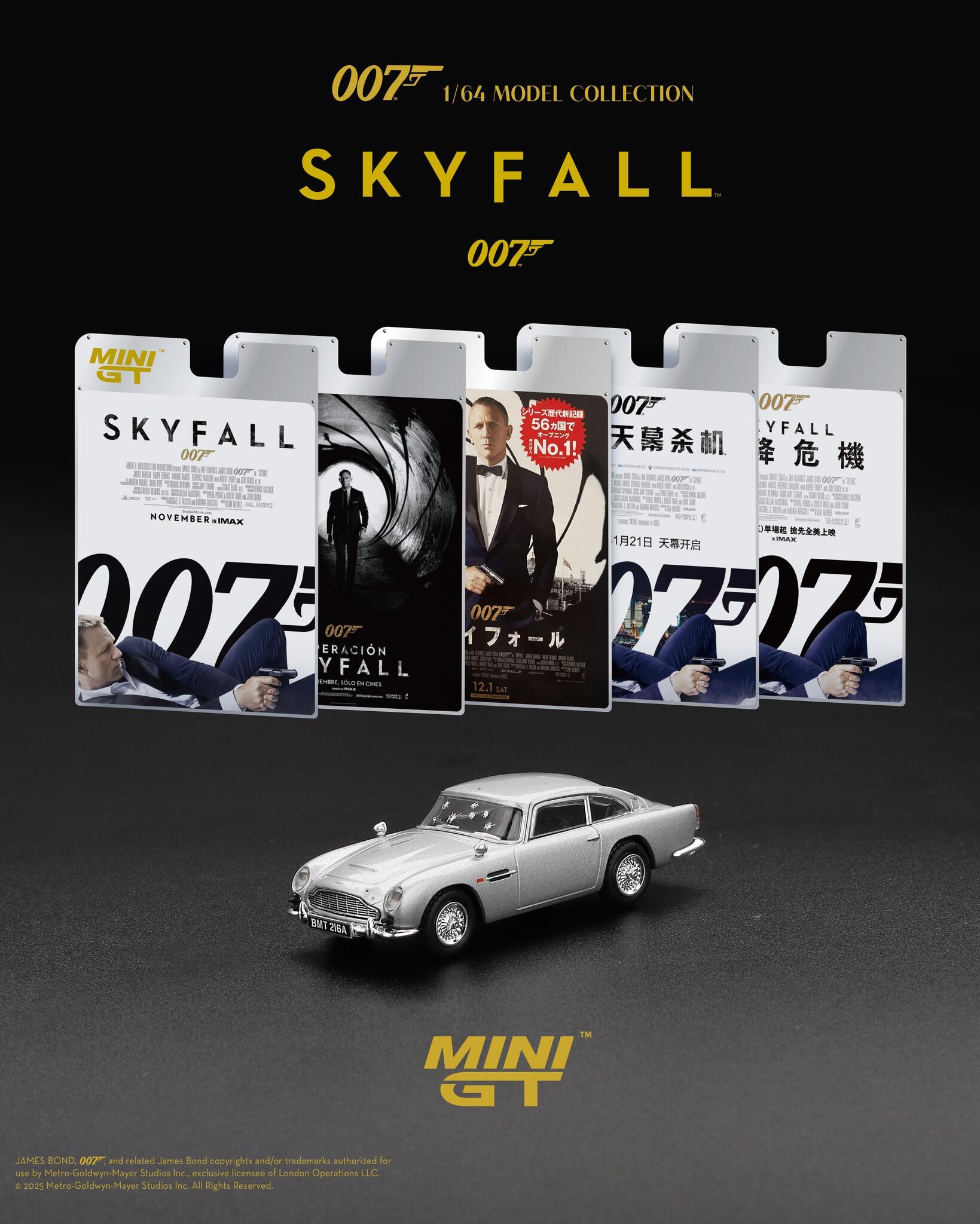 [Disponible en précommande] Mini GT - #MGT00913-007TC - Aston Martin DB5 - James Bond 007 - Skyfall - Emballage en chinois traditionnel - 2012 - échelle 1:64