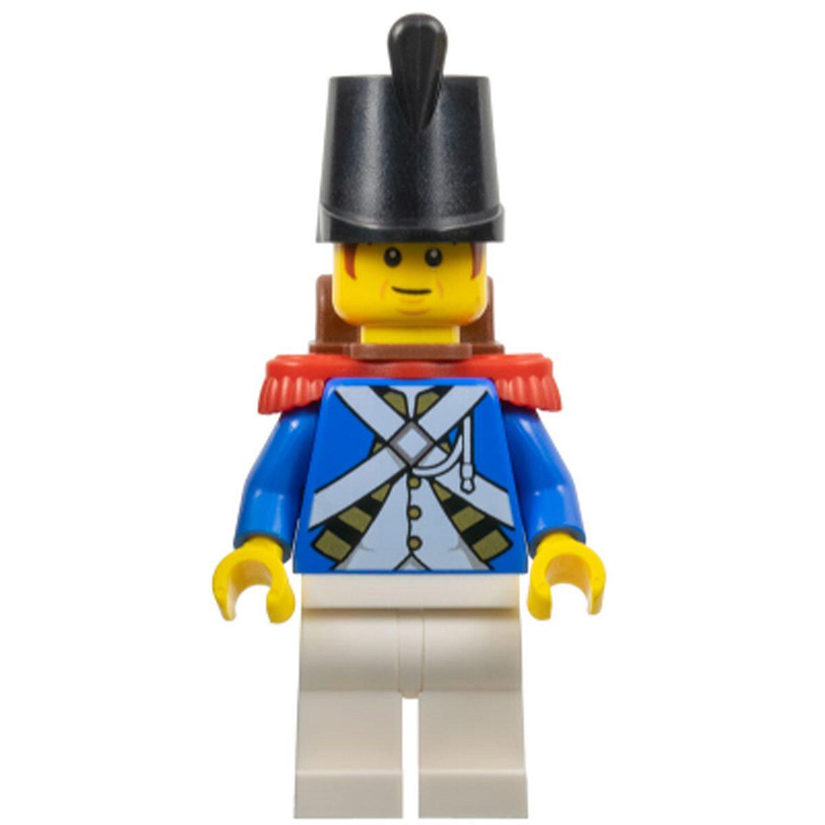 Imperial Soldier IV - Homme, pattes brun rougeâtre, chapeau shako noir, épaulettes rouges, sac à dos