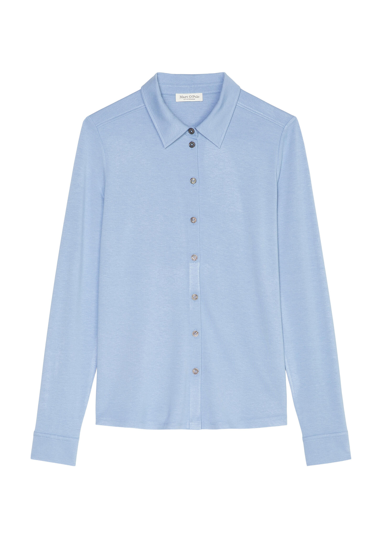 Blouse en jersey, manches longues, col,